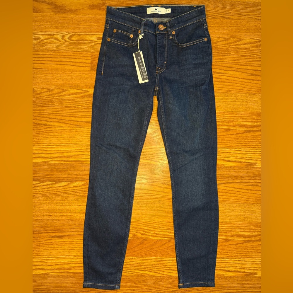 Vineyard Vines NWT Women’s “Jamie High Rise Dark Wash” Jeans